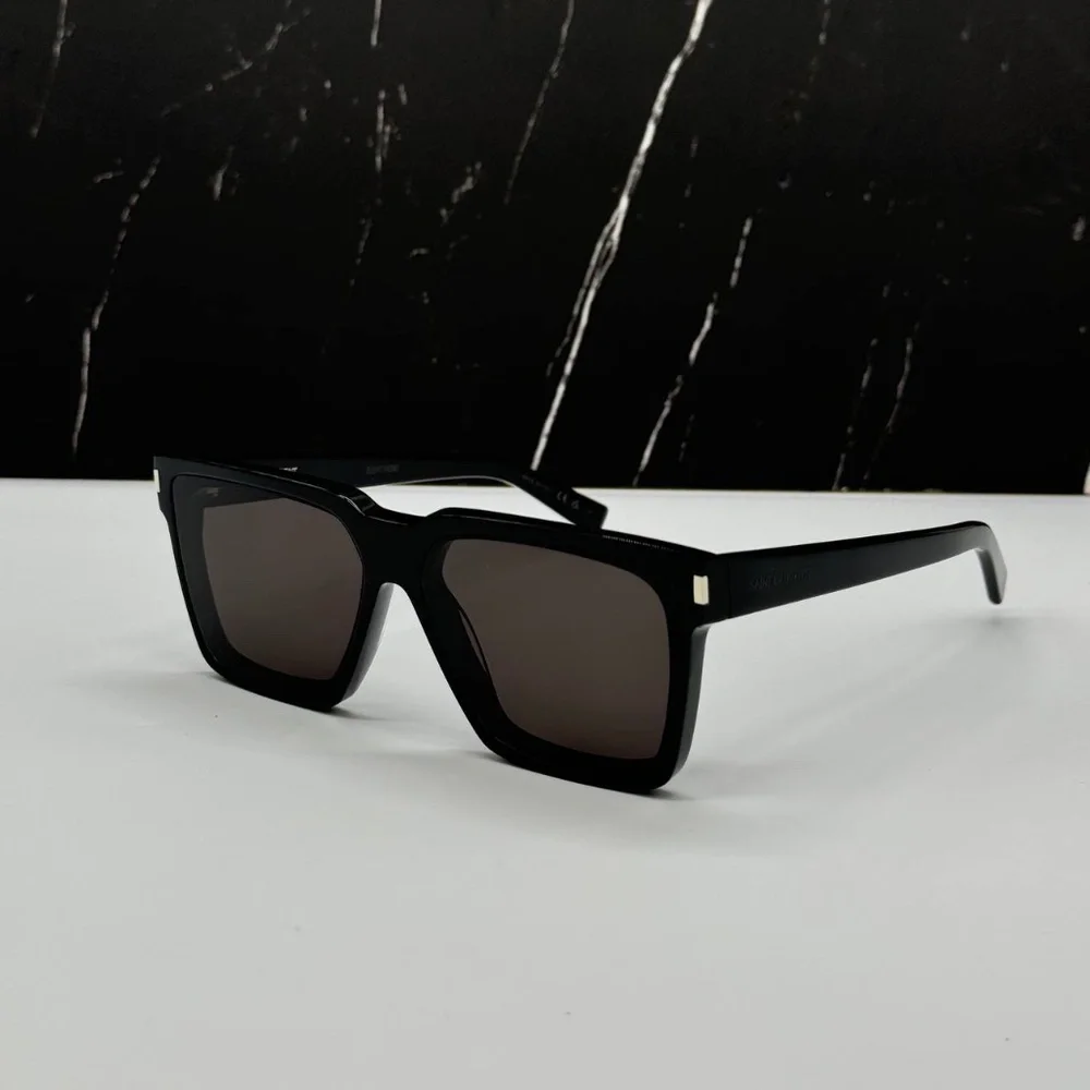 NEW SL610 001 SAINT LAURENT BLACK SQUARE SL 610 001 UNISEX SUNGLASSES